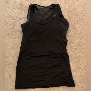 Black Lululemon tank with built in bra